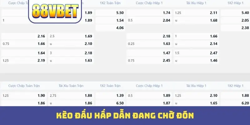 keo dau hap dan dang cho don Kèo đấu hấp dẫn đang chờ đón
